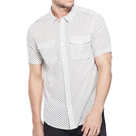 Other - SOLD - GRAILED Guess Mini Geo Military Short Sleev